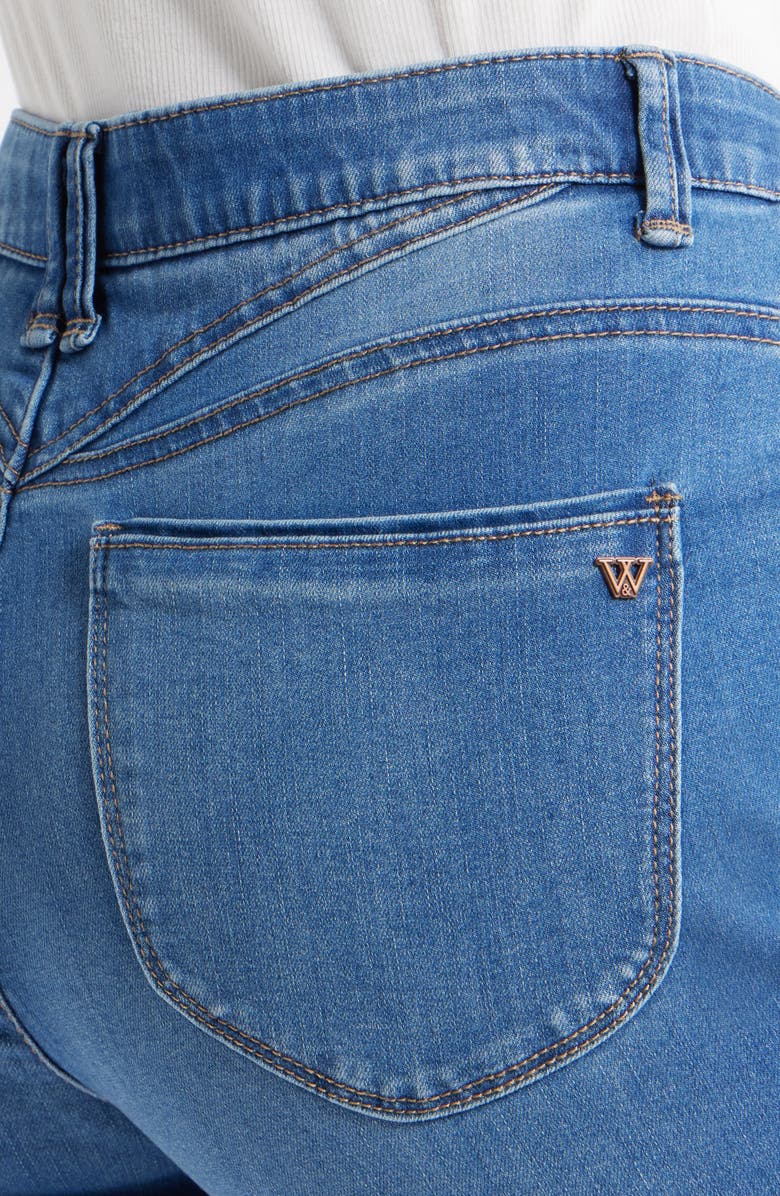 Wit & Wisdom Bennett Skyrise Barely Bootcut Jeans, Alternate, color, Mid Blue Artisanal