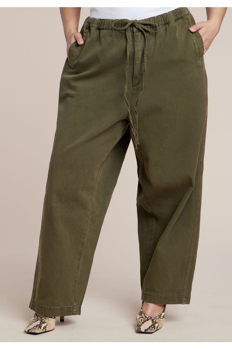 Adjustable Drawstring Casual Pant, Alternate, color, WINTER MOSS