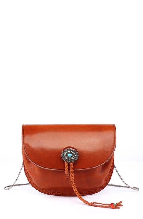 Leather Chain Crossbody Bag