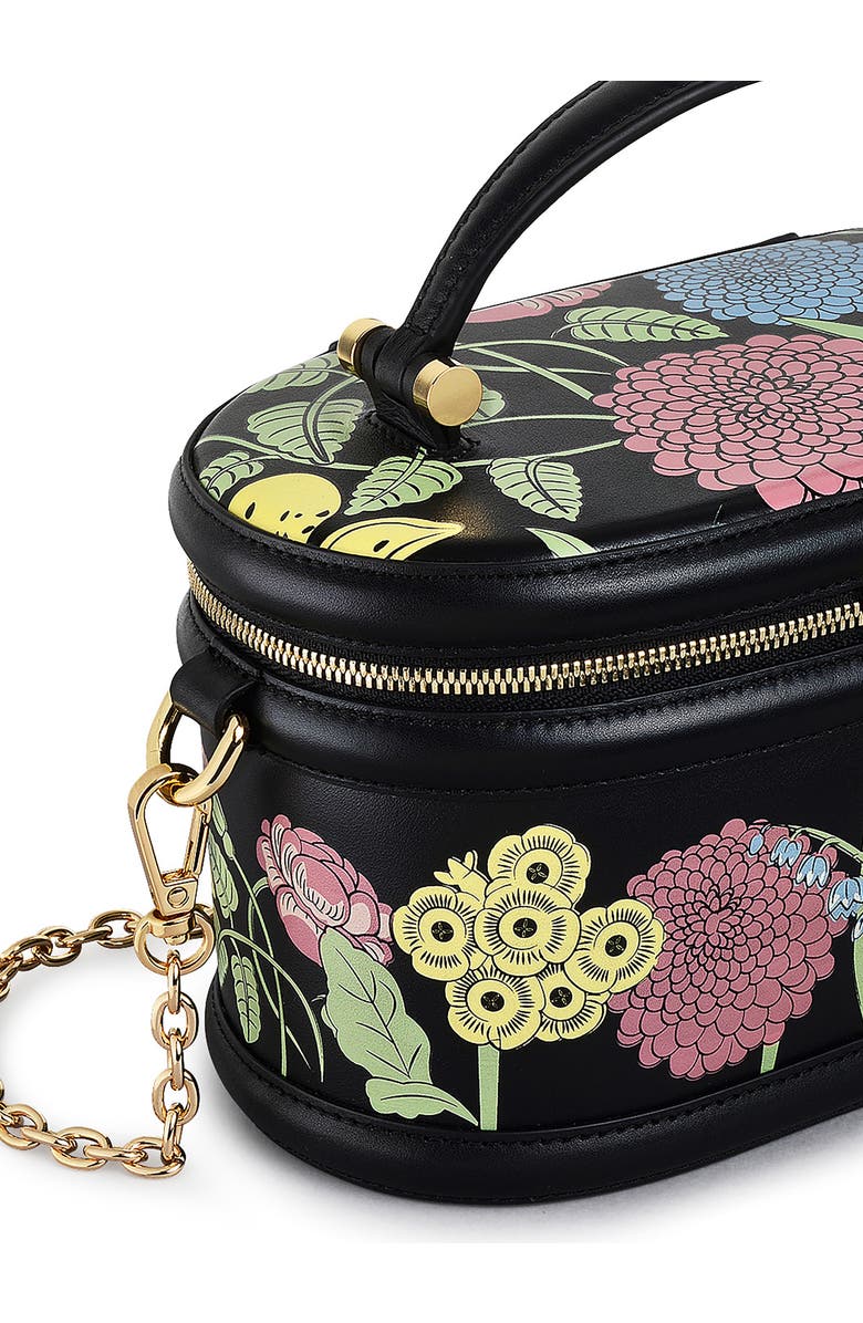 Radley Small Royal Horticultural Society Zip Around Crossbody Bag, Alternate, color, Black