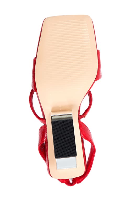 Ninety Union Priva Ankle Strap Sandal In Red