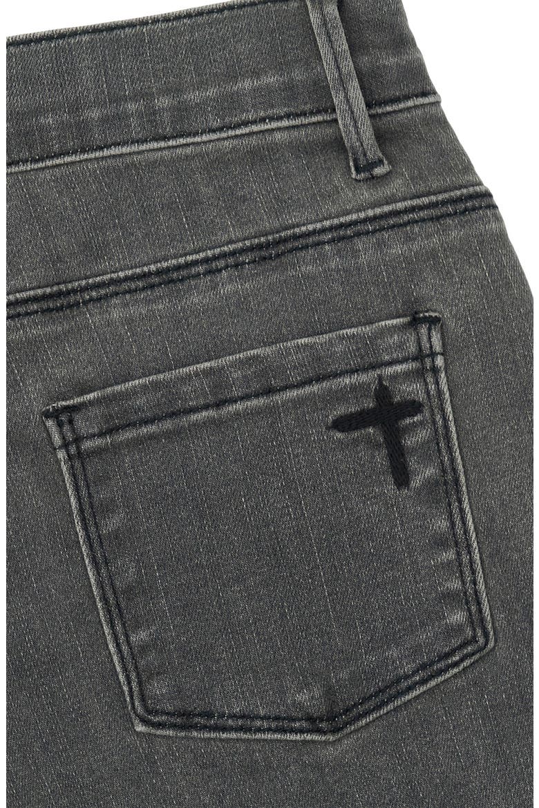 Kids' Benson Skinny Jeans, Alternate, color, CLOUDED MIST CROSS PATCH