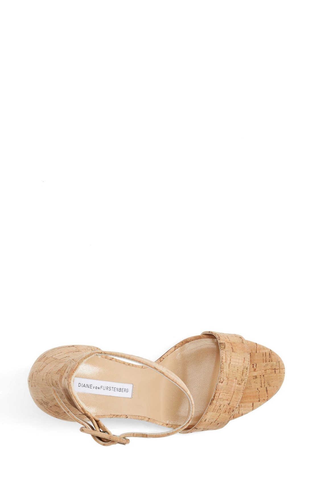 Diane von Furstenberg 'Ulrica' Ankle Strap Sandal, Alternate, color, 