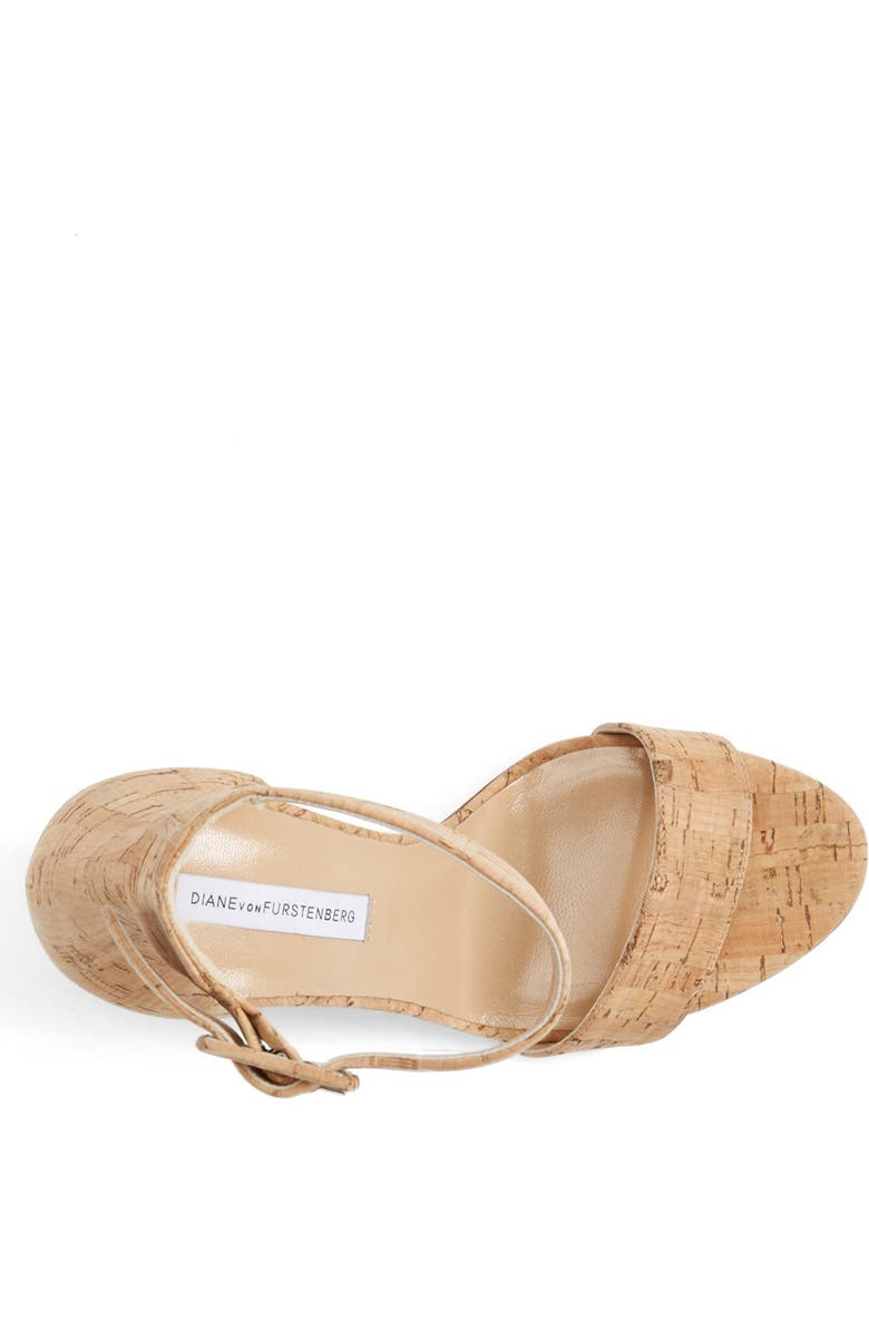 Diane von Furstenberg 'Ulrica' Ankle Strap Sandal, Alternate, color,