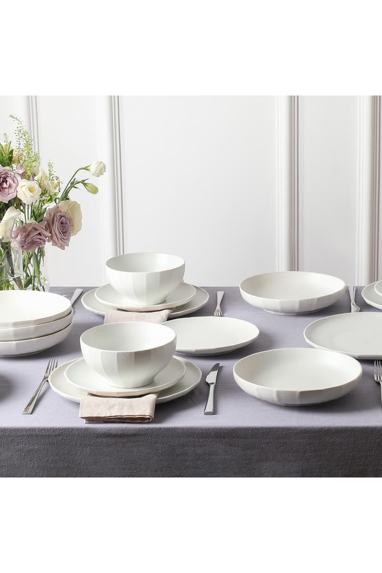 Rio Stoneware 24-Piece Dinnerware Set, Alternate, color, Beige