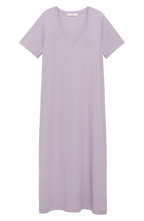 V-Neck Cotton Nightgown