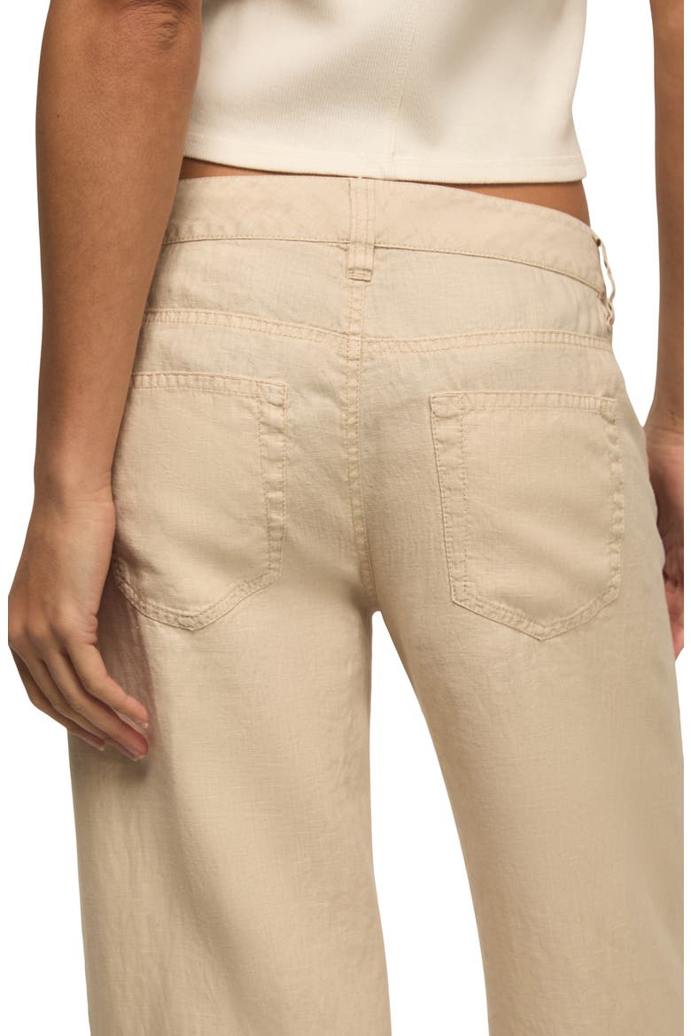 Baggy Wide Leg Linen Pants, Alternate, color, MOONSTRUCK