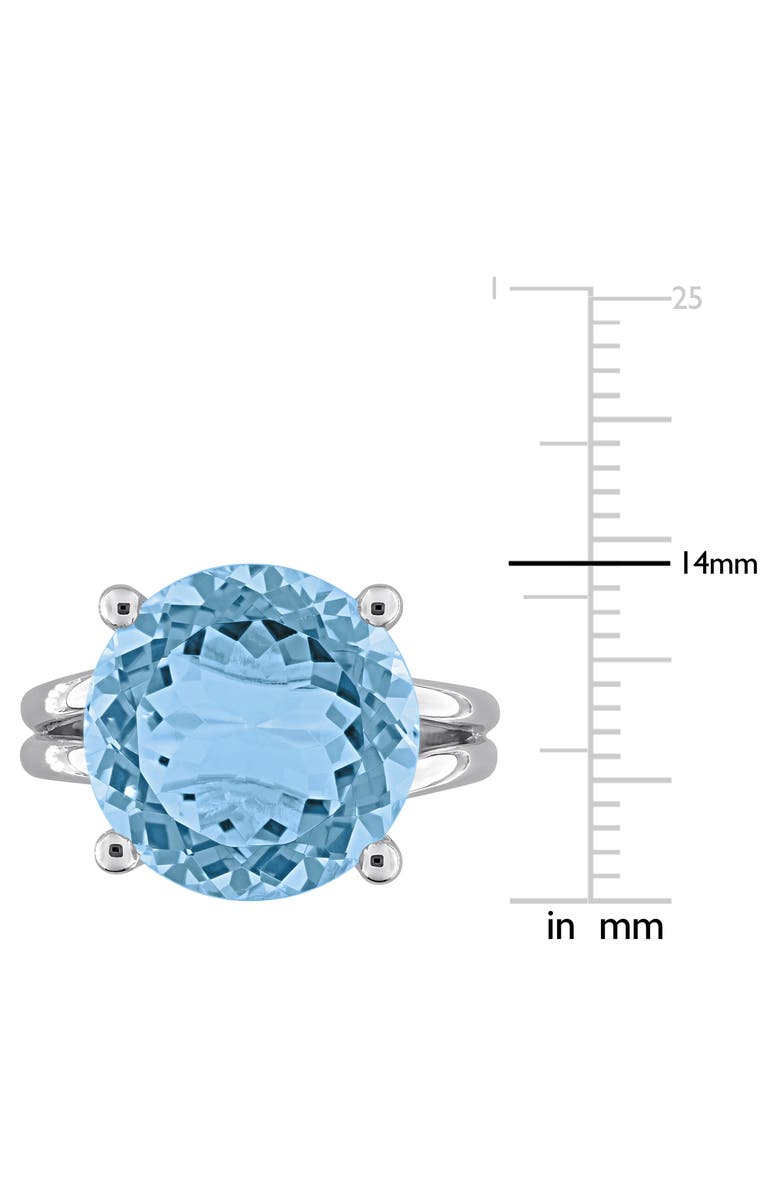 DELMAR Sky Blue Topaz Solitaire Ring, Alternate, color, Blue