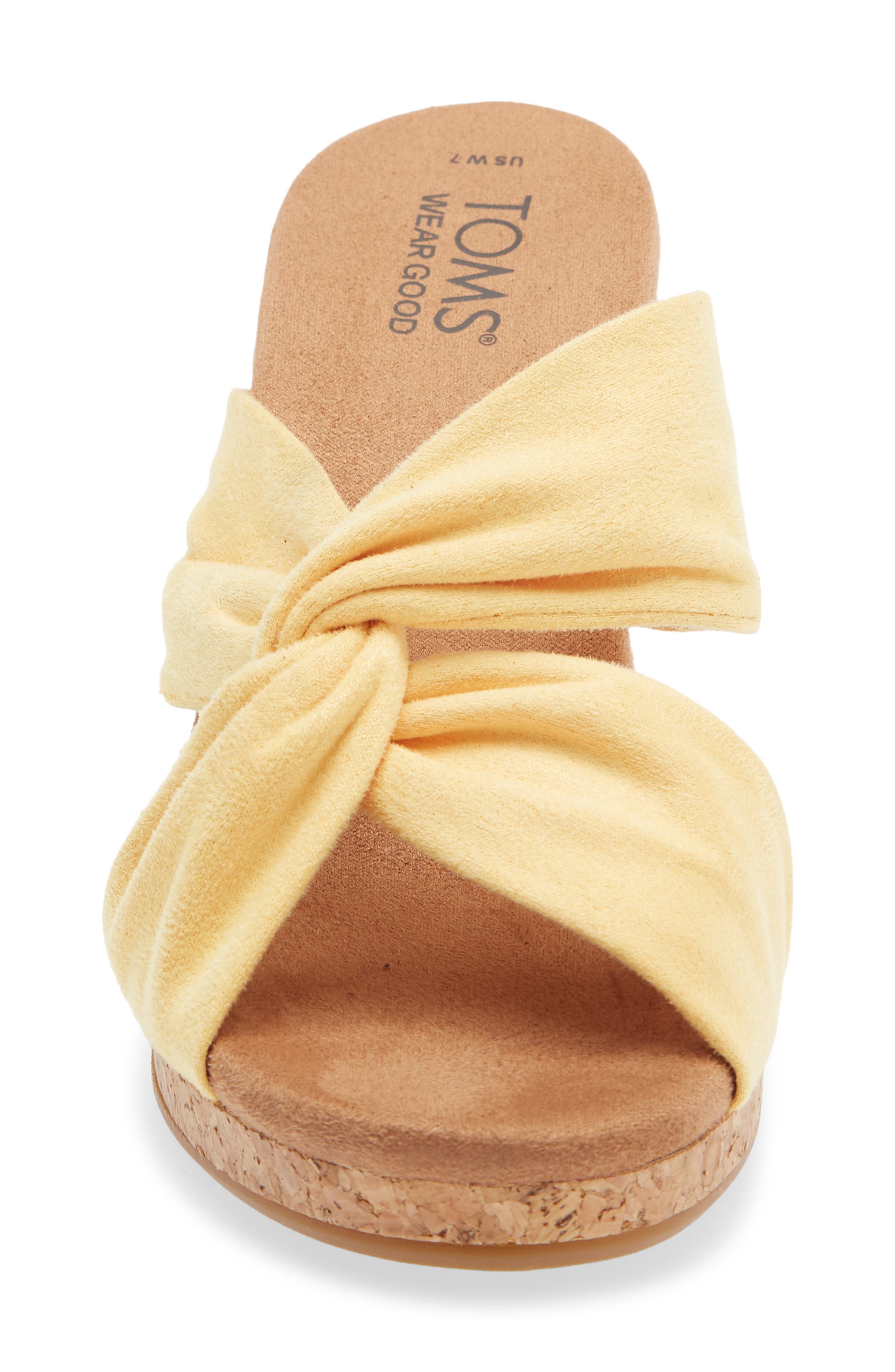 TOMS Serena Slide Sandal, Alternate, color, Yellow