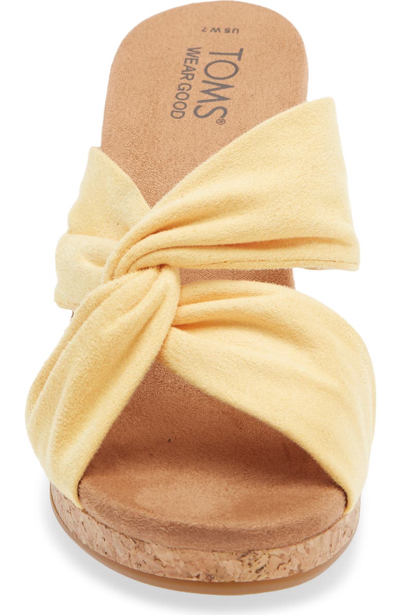 TOMS Serena Slide Sandal, Alternate, color, Yellow