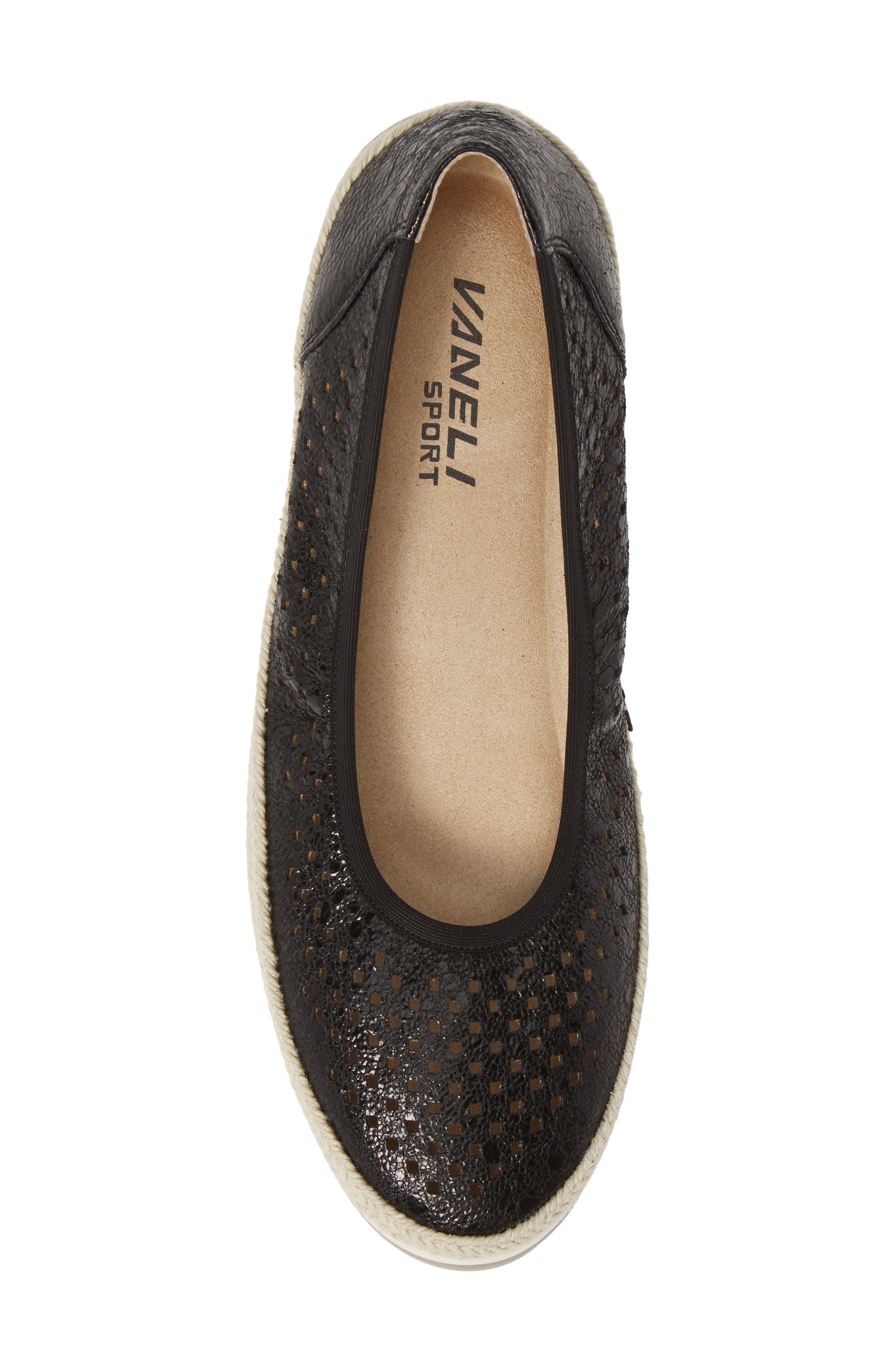 VANELi Quartz Perforated Espadrille Flat, Alternate, color, 