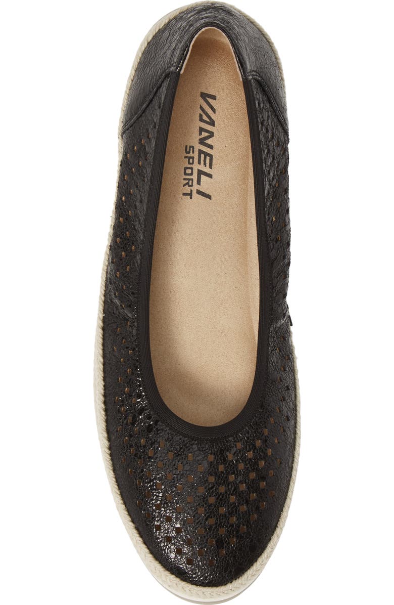 VANELi Quartz Perforated Espadrille Flat, Alternate, color,