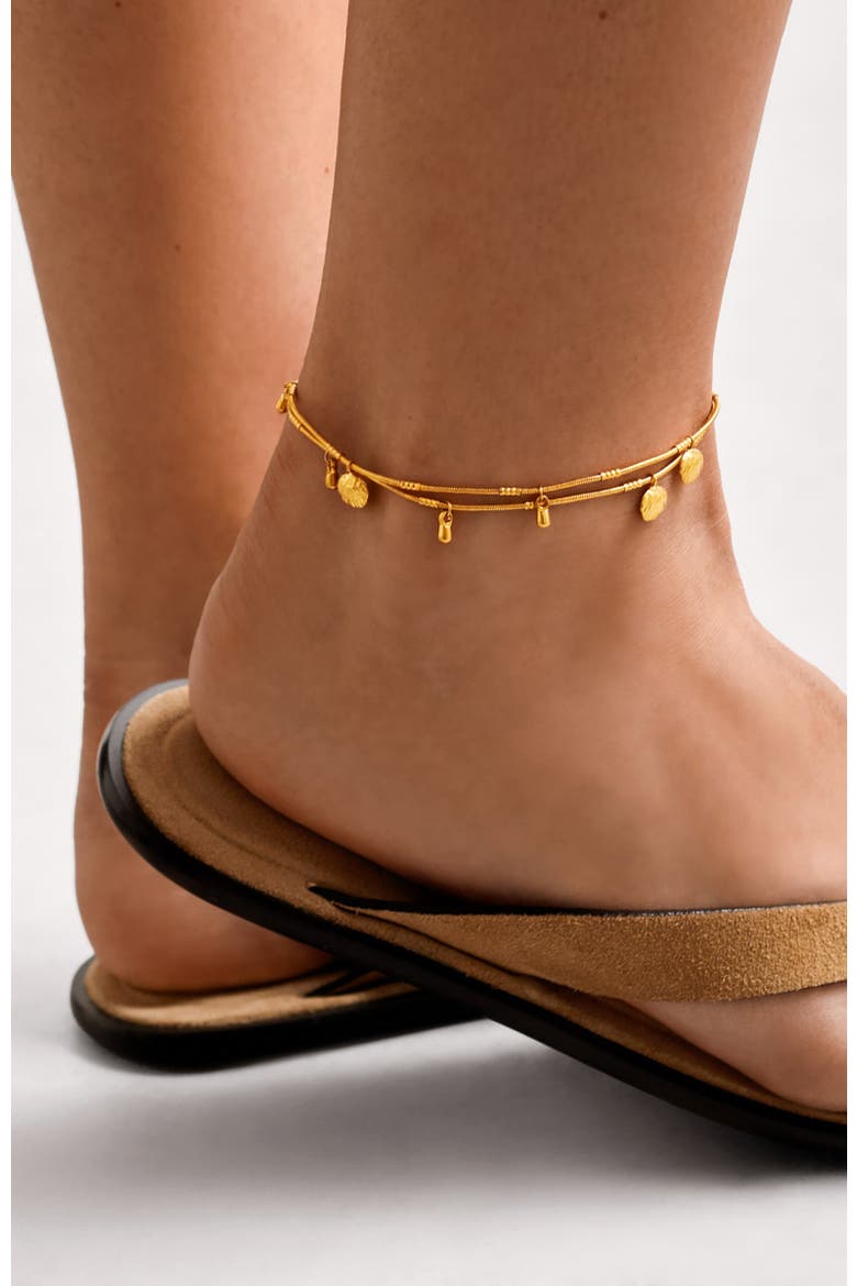 Cochellia Anklet, Alternate, color, Gold