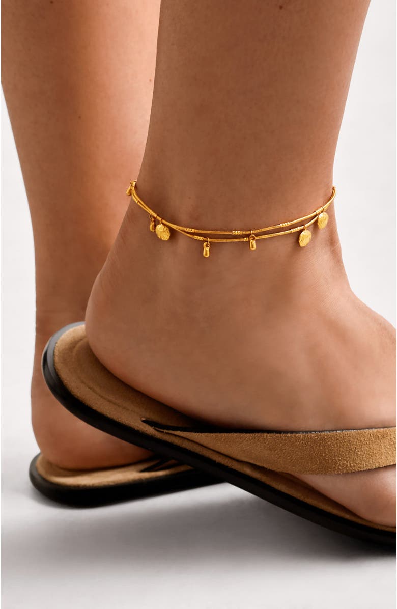 Katie Loxton Cochellia Anklet, Alternate, color, Gold Coated