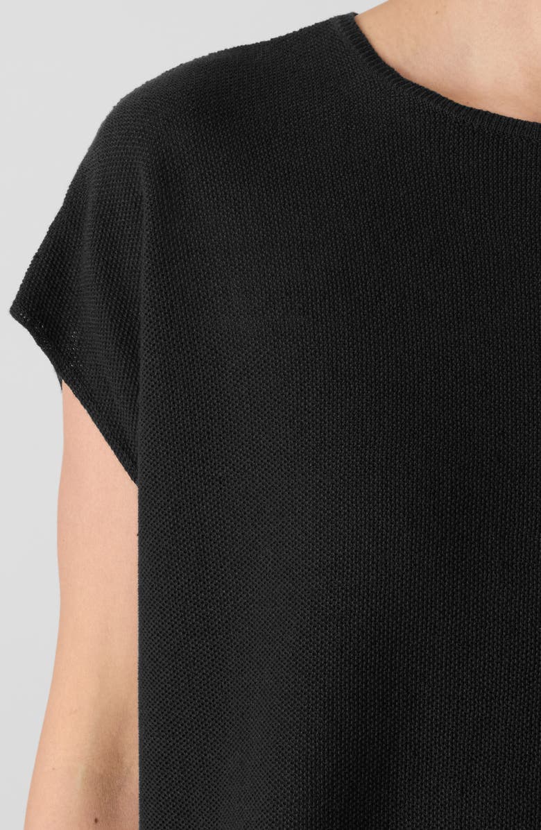Eileen Fisher Organic Linen & Organic Cotton Cap Sleeve T-Shirt, Alternate, color,
