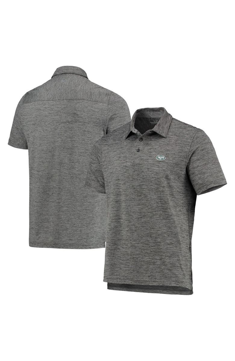vineyard vines Men's Vineyard Vines Charcoal New York Jets Destin Stripe Sankaty Polo, Alternate, color,