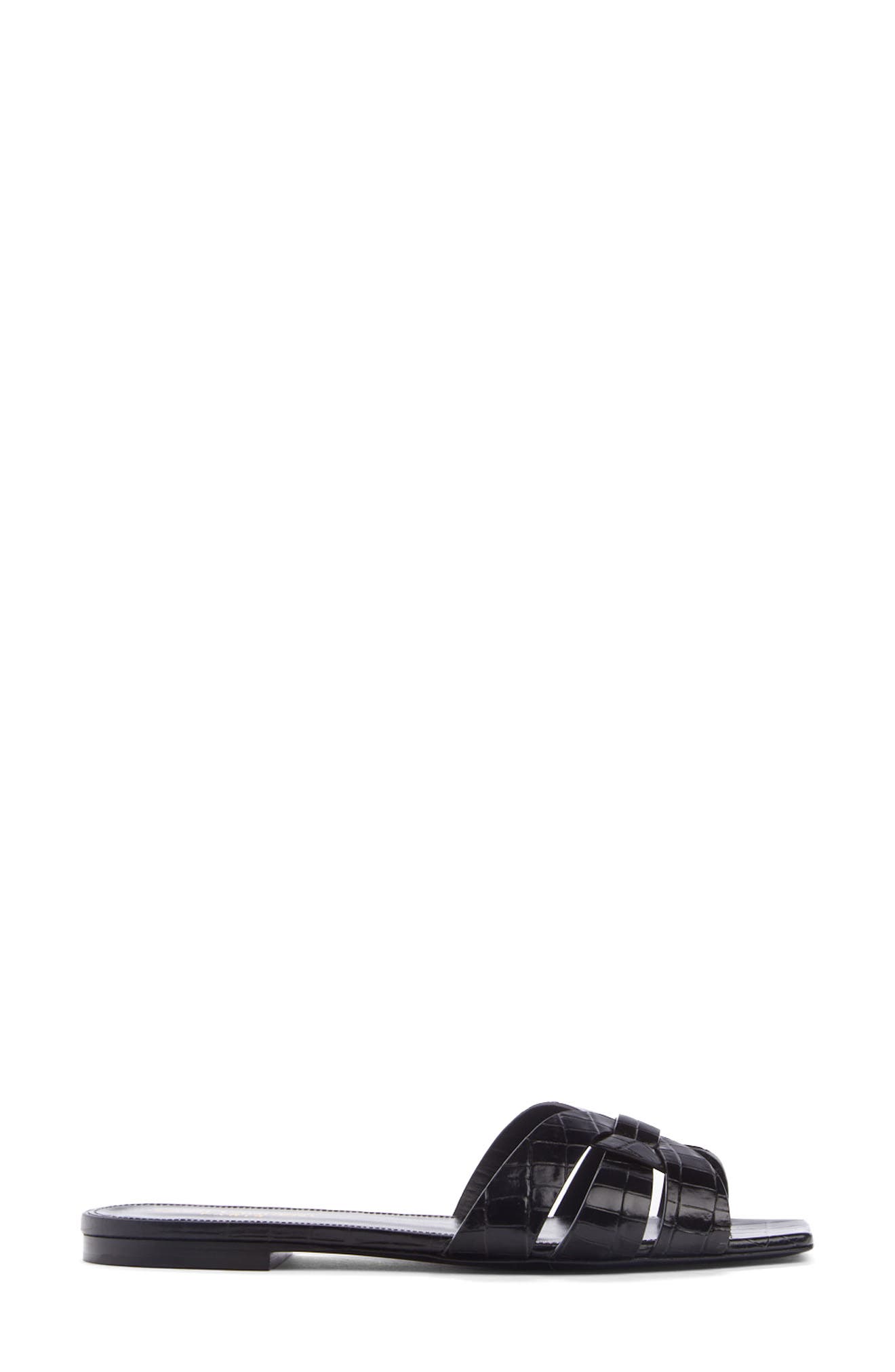 Saint Laurent Tribute Slide Sandal, Alternate, color, 