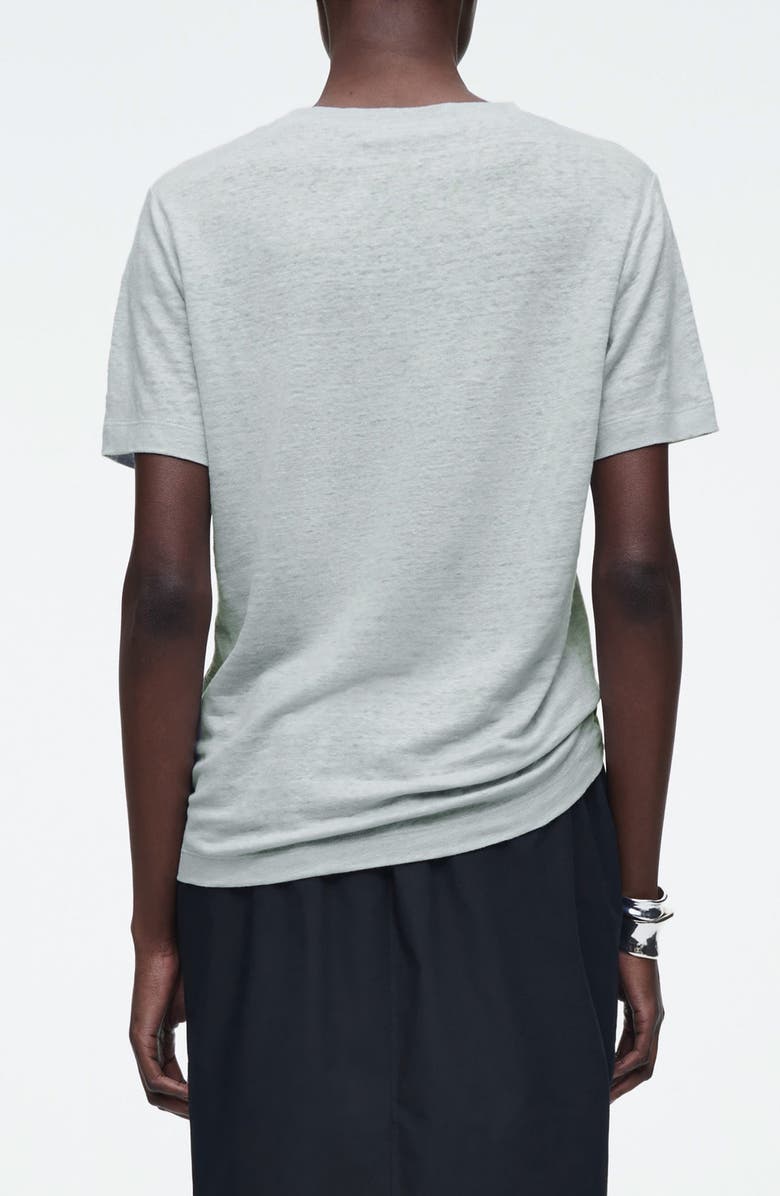 COS Linen T-Shirt, Alternate, color, Dusty Blue