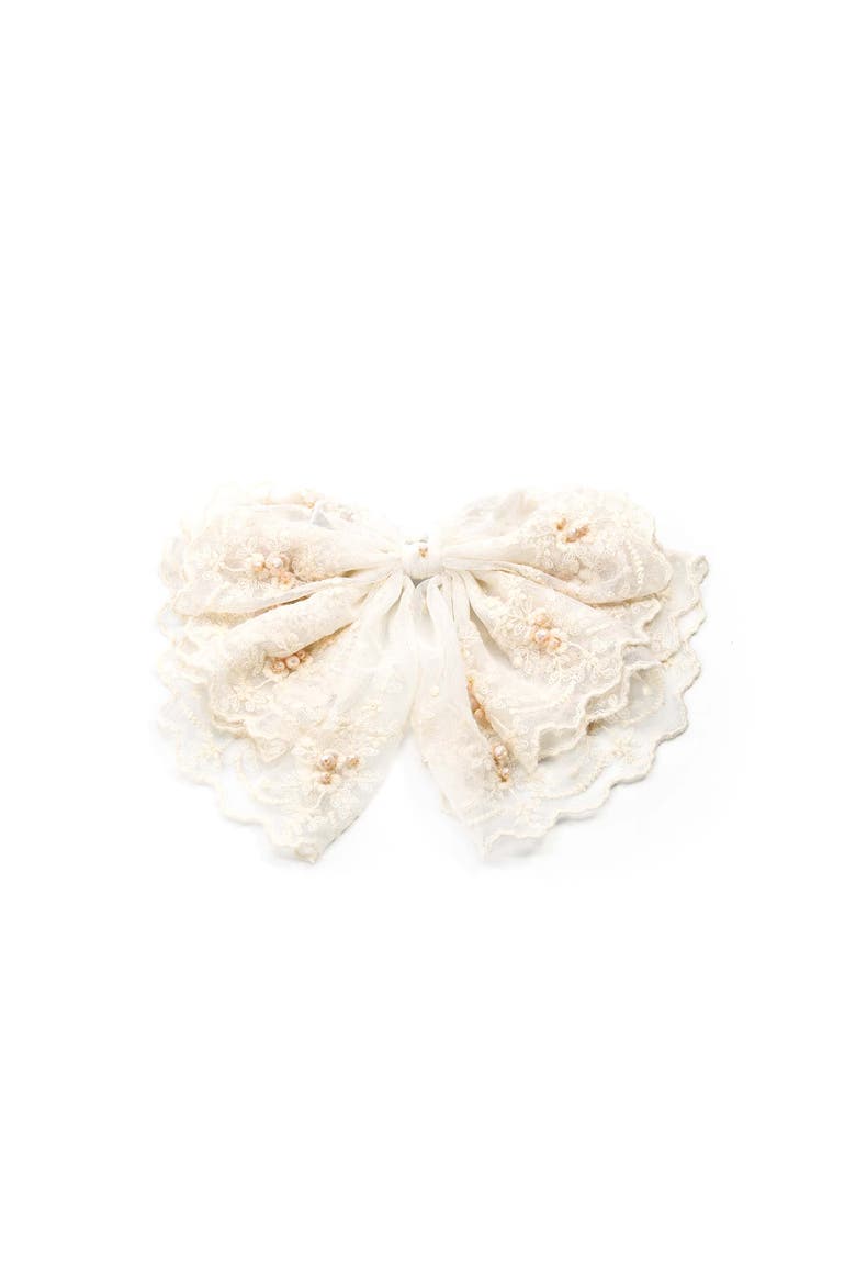 Milky Way Hair Barrette, Main, color, Pink
