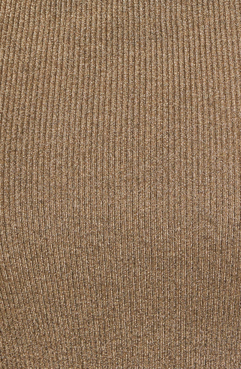 Simkhai Jonathan Simkhai Button Raglan Metallic Sweater, Alternate, color, 