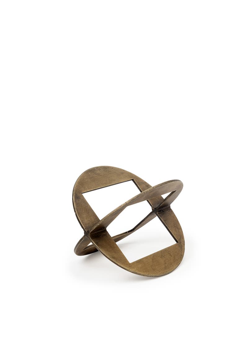 Cusco I Geometric Decorative Object, Main, color, Metallic Gold