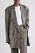 Dries Van Noten Bliss Stripe Double Breasted Blazer