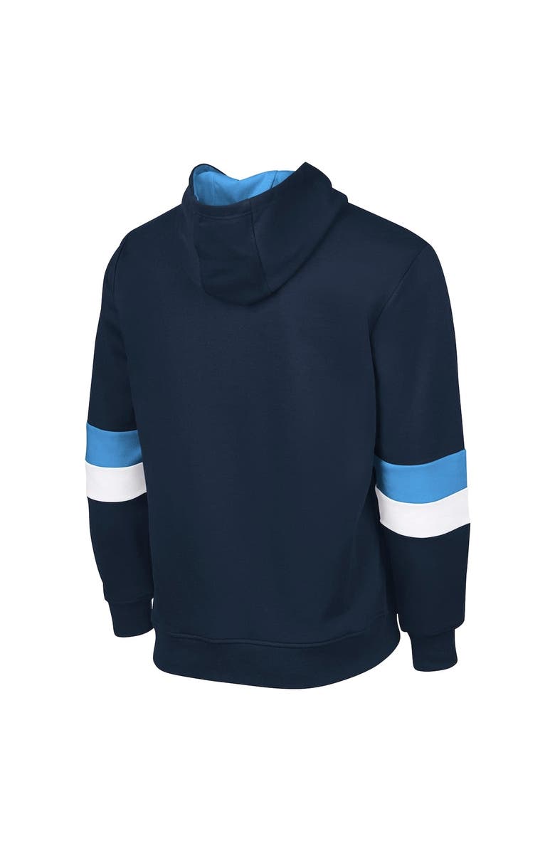 G-III SPORTS BY CARL BANKS Men's G-III Sports by Carl Banks Navy/Light Blue Tennessee Titans Adaptive Faceoff Pullover Hoodie, Alternate, color, Navy