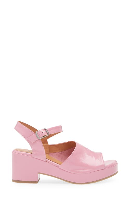 Miz Mooz Gaia Block Heel Sandal In Pink Patent