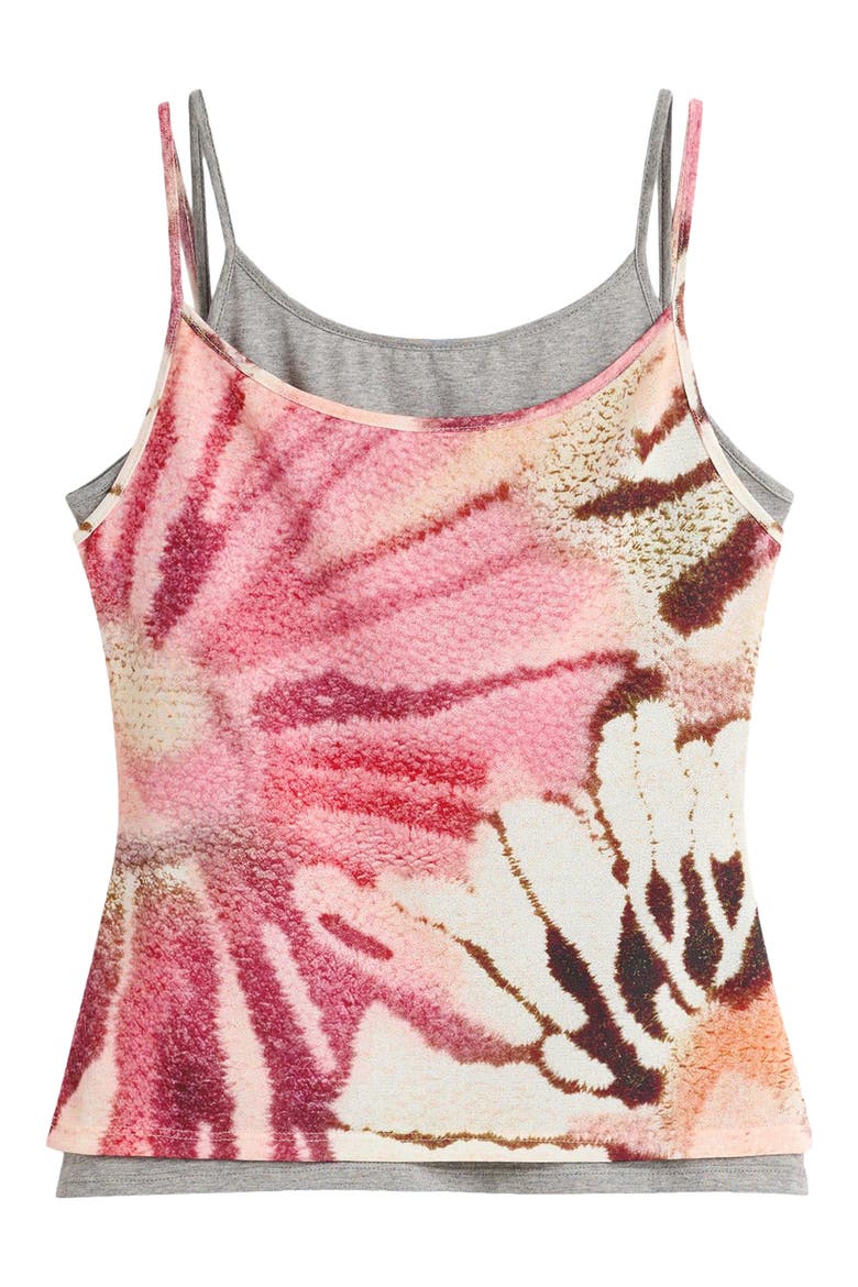 Floral Print Layered Camisole, Alternate, color, MULTI