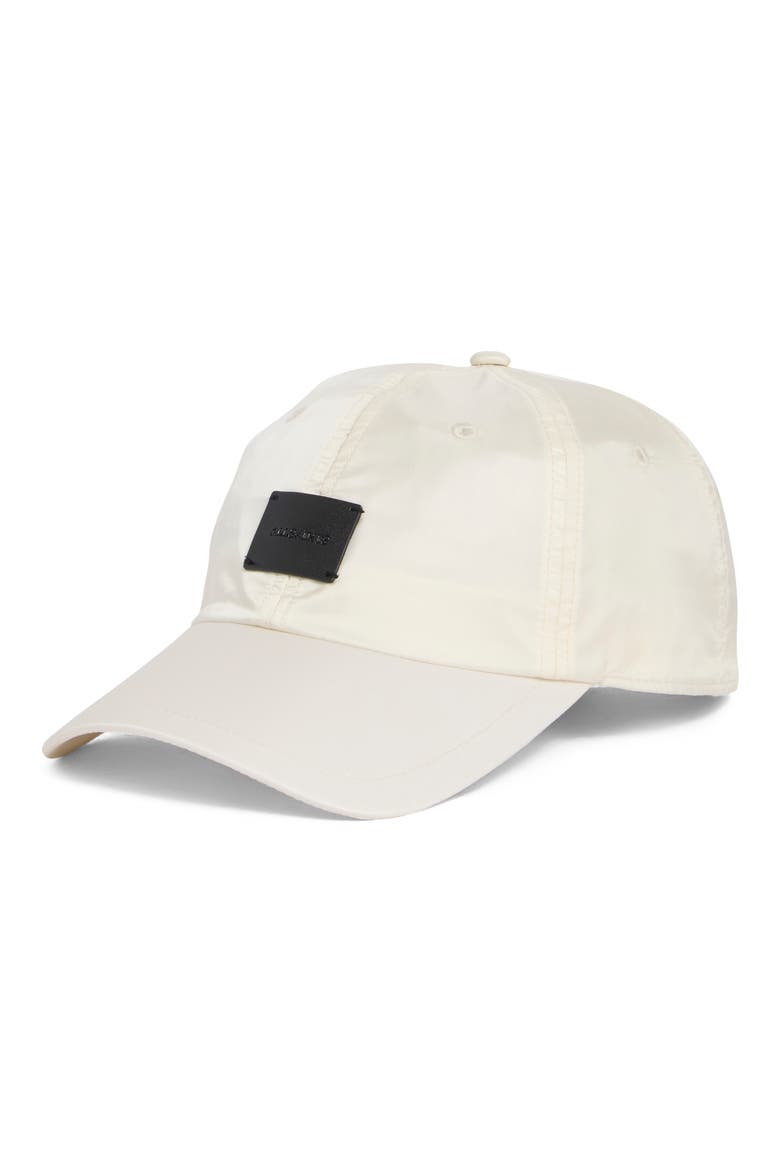 Taffeta Baseball Cap, Main, color, CHALK WHITE