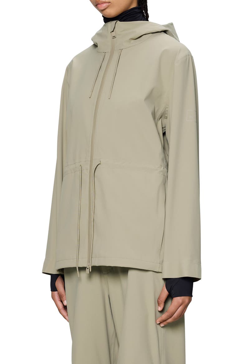 Suva Hardshell Waterproof Hooded Rain Jacket, Alternate, color, BEIGE