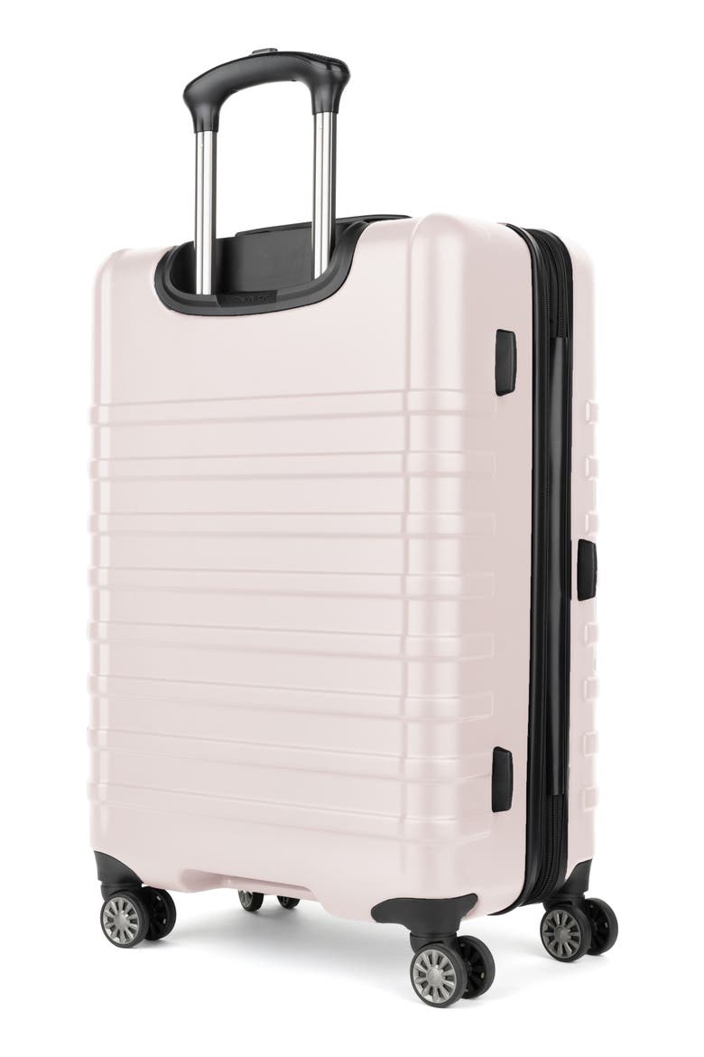 Rollmaster™ Lite 2 24-Inch Expandable Medium Checked Hardside Spinner Suitcase, Alternate, color, SOFT PINK MATTE