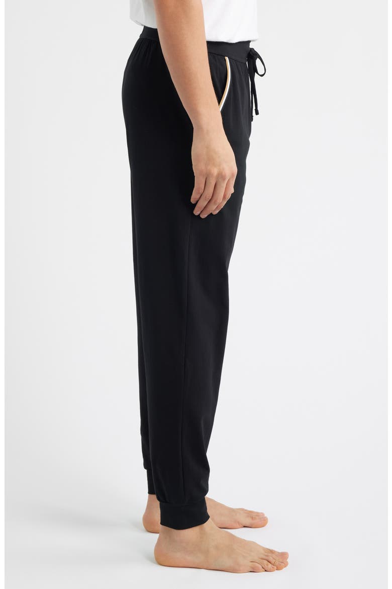 Unique Cotton Blend Pajama Joggers, Alternate, color, BLACK