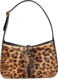 Saint Laurent Le 5 À 7 Genuine Calf Hair Hobo Bag