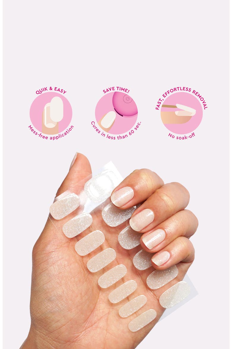 Gel Nail Strips Kit, Alternate, color, FROSTING