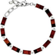 Jan Leslie Dash Rectangle Link Bracelet
