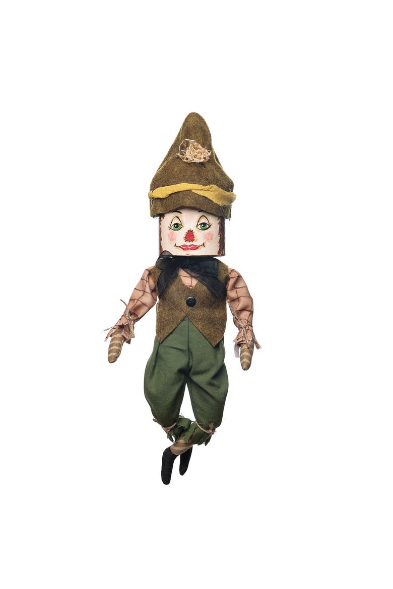 Tobias Scarecrow Halloween Joe Spencer Gathered Traditions Figurine, Main, color, Green