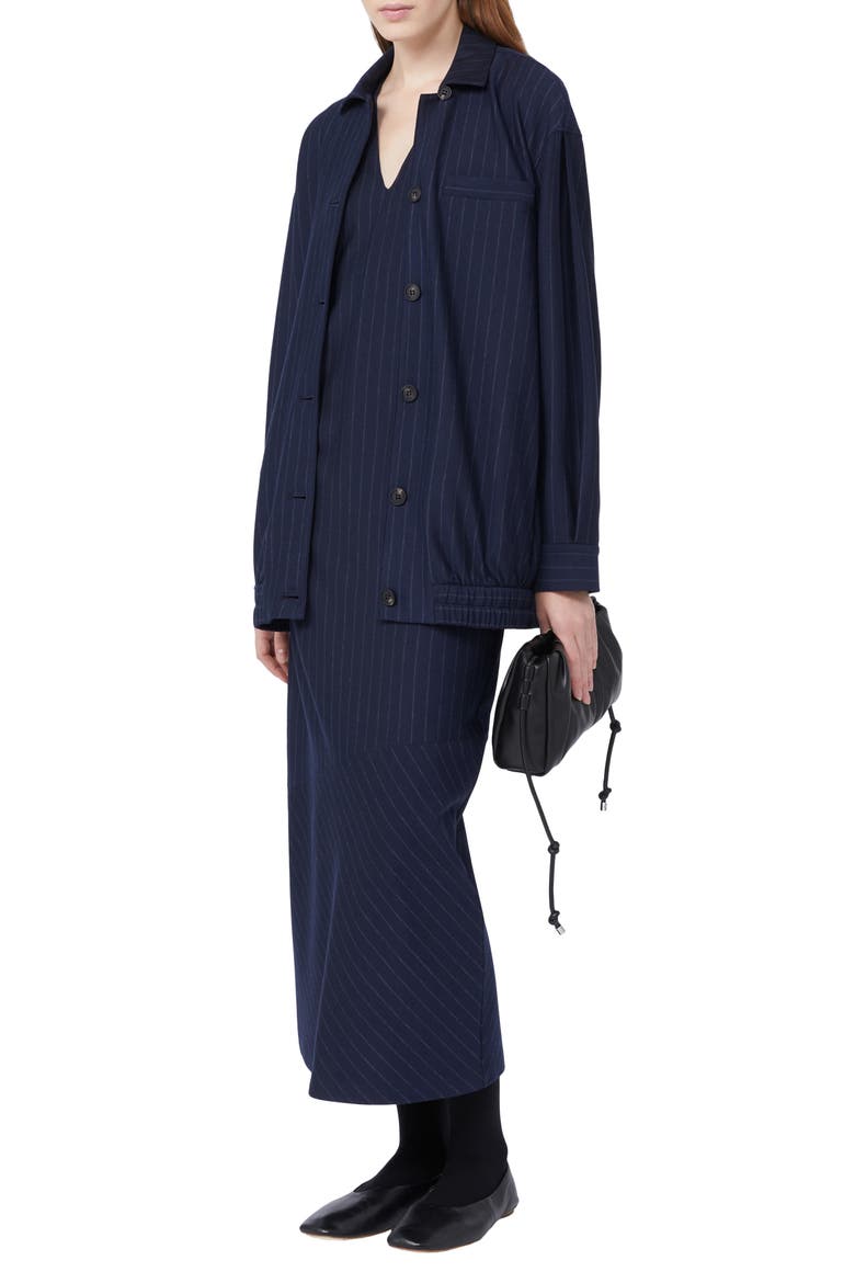 Newport Stripe Sleeveless Dress, Alternate, color, MIDNIGHT BLUE