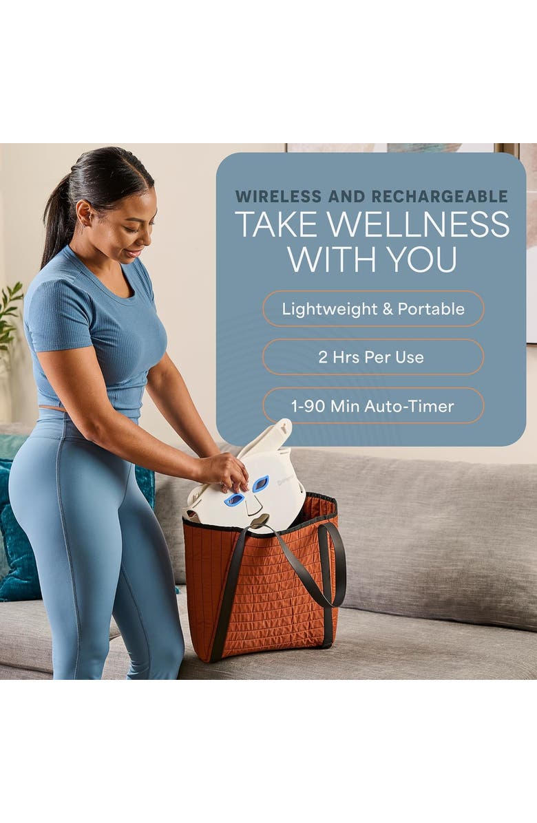 Lifepro Silicone LED Face Mask Redlight therapy with RBG light Portable LED mask, Alternate, color, Pro White