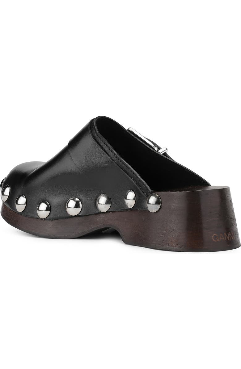 Ganni Retro Studded Clog, Alternate, color,