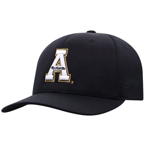 Men's Top of the World Black Appalachian State Mountaineers Reflex Flex Hat