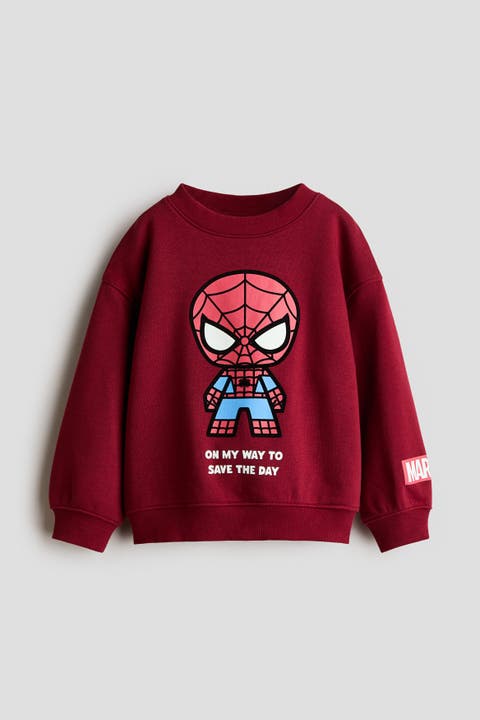 Printed Brushed-Inside Sweatshirt