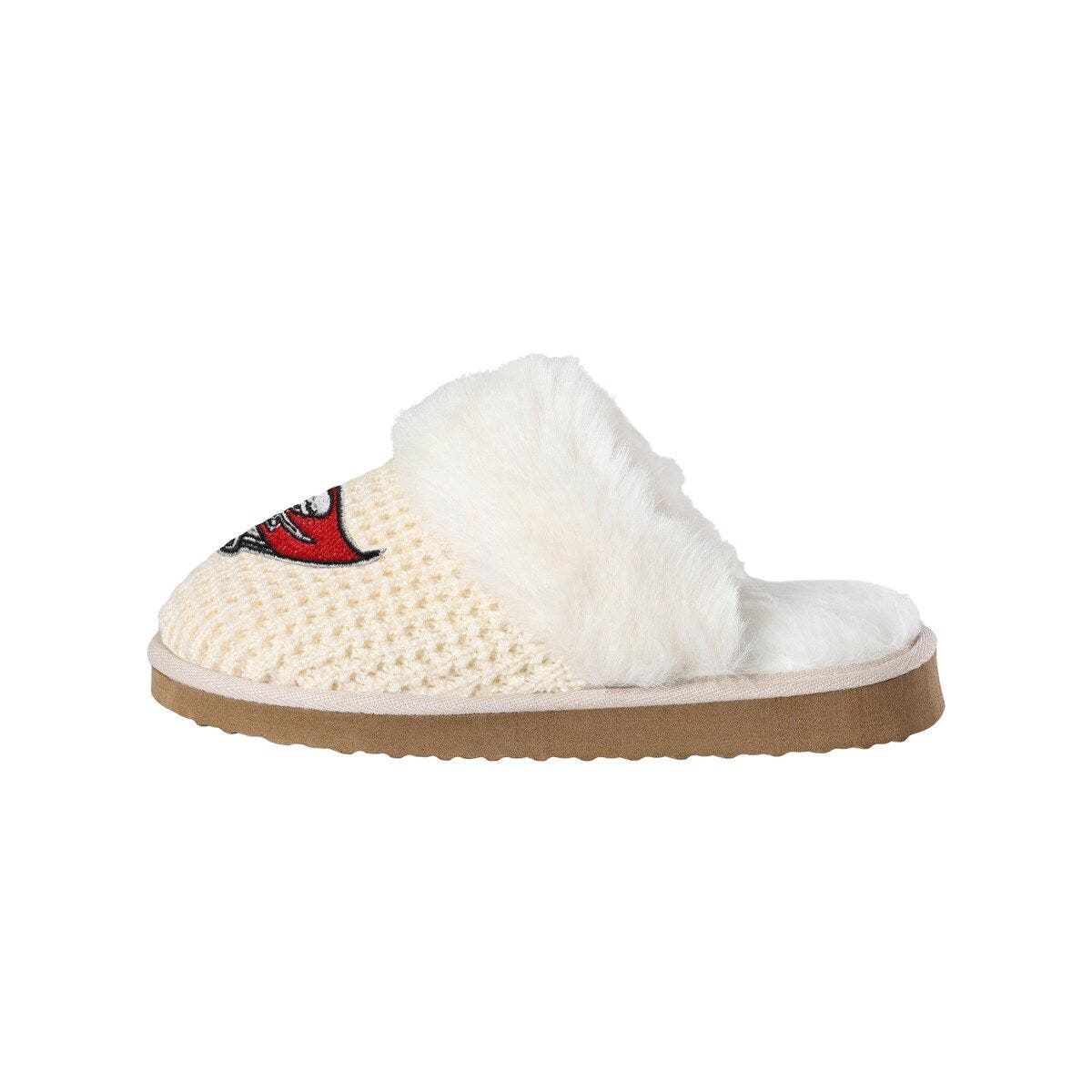 FOCO Women's FOCO Tampa Bay Buccaneers Open Back Slippers, Alternate, color, 