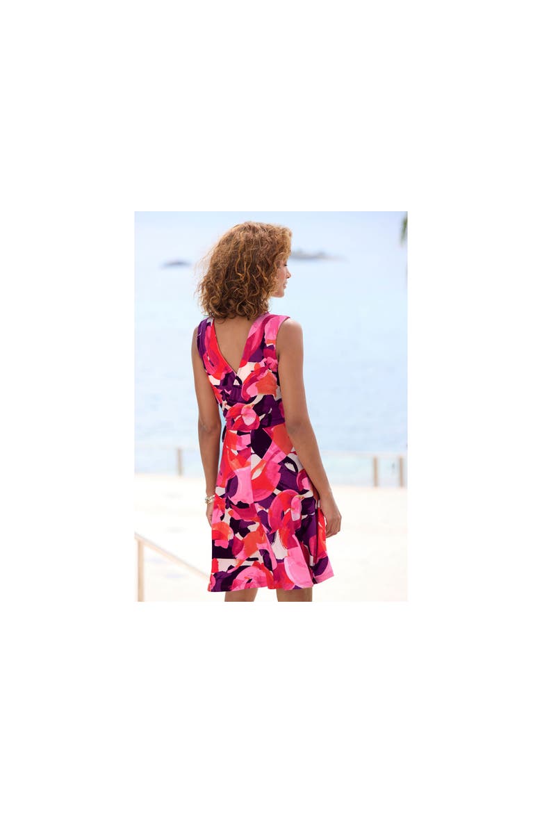 Wrap Look Dress, Alternate, color, Pink-Printed