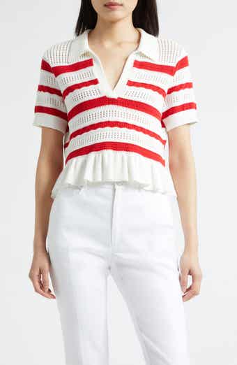Elvire Knit Polo Pullover