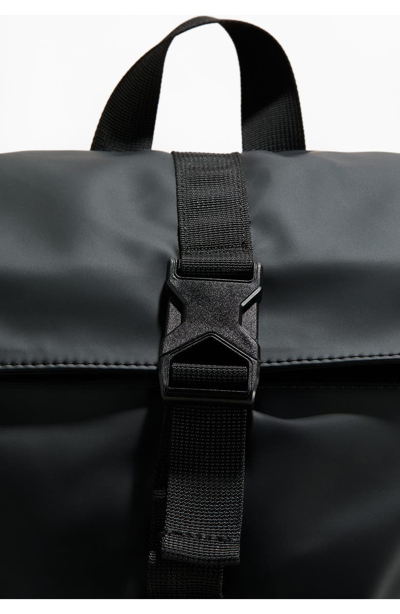 H&M Roll-top Backpack, Alternate, color, Black