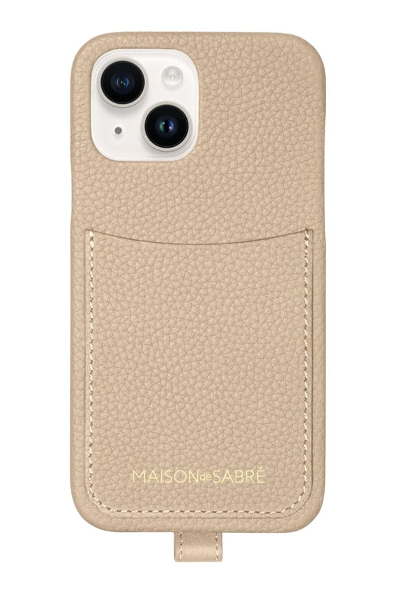 Sling Phone Case iPhone 15, Alternate, color, Saharan Nude