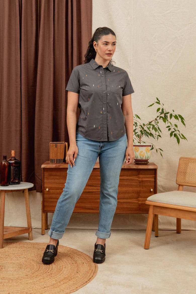 Lana Shirt, Alternate, color, Midnight Rain