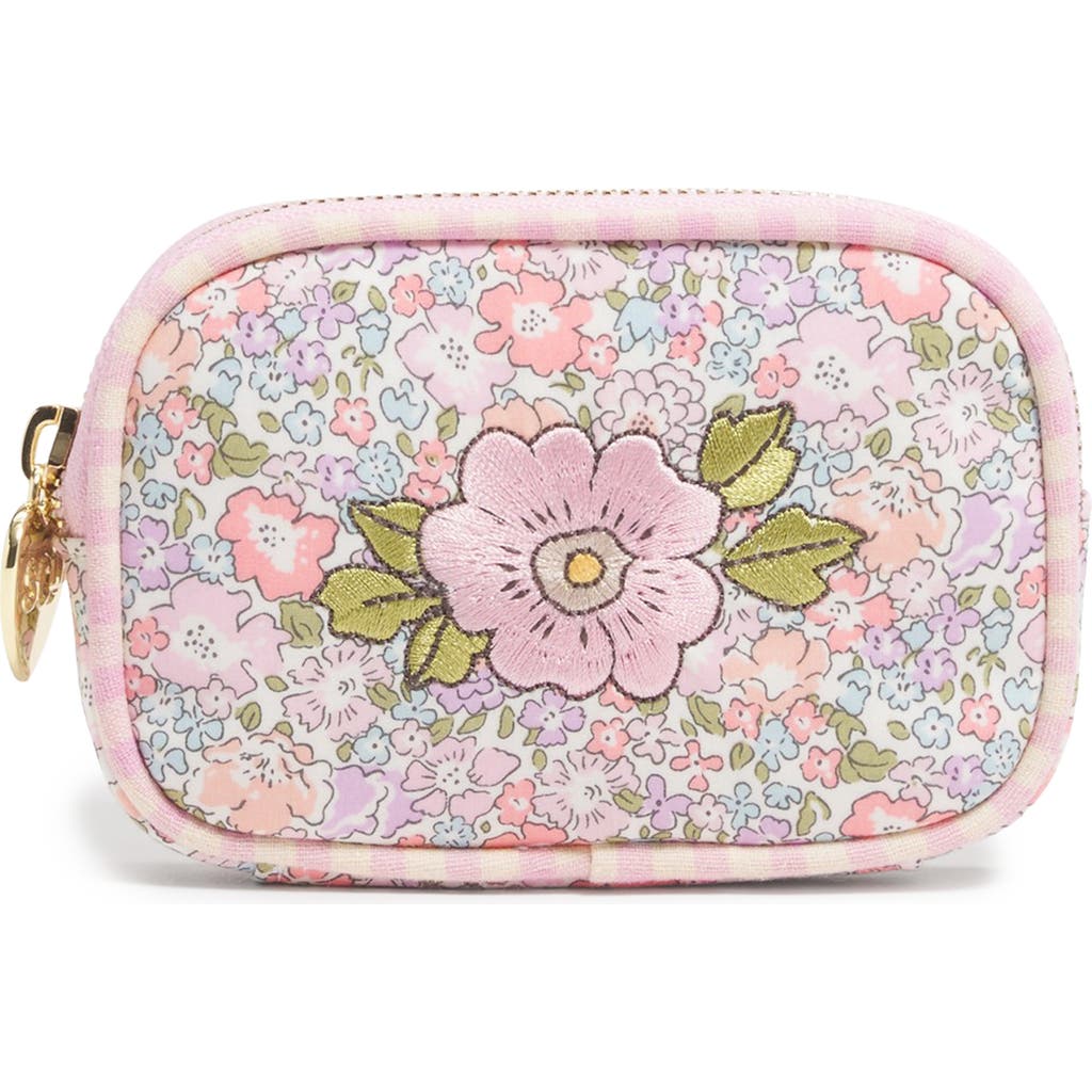 Stoney Clover Lane x Liberty Micro Floral Embroidered Cotton Pouch in Michelle at Nordstrom