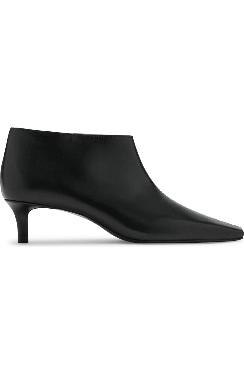 MANGO Kitten Heel Bootie, Alternate, color, Black